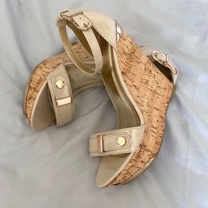 COPY - DOLCE VITE CORK WEDGE PLATFORM SANDAL